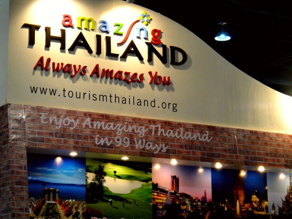 "Amazing Thailand" – Thailand Tourism booth at a Travel and Tour Expo