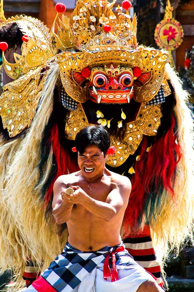 Indonesia possesses a diverse range of traditions, such as this Barong dance performance in Bali.