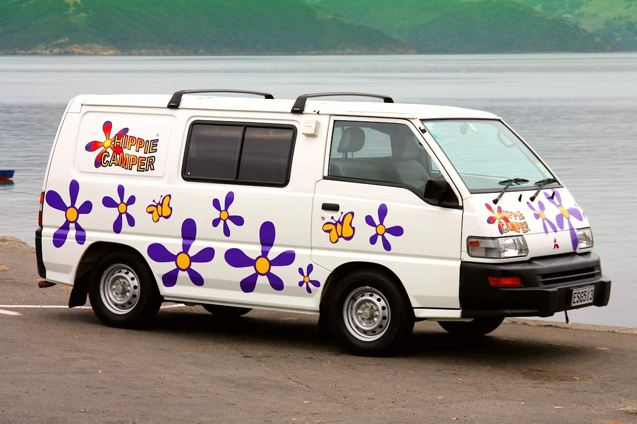 Camper vans offer one of the choices for budget travel in New Zealand.