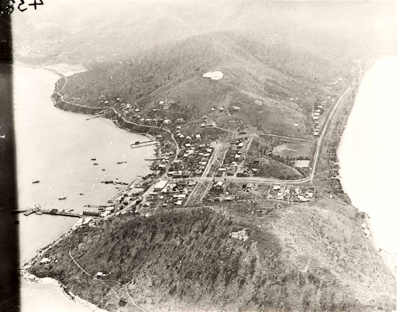 Aerial photo of Port Moresby, Papua New Guinea, 1921