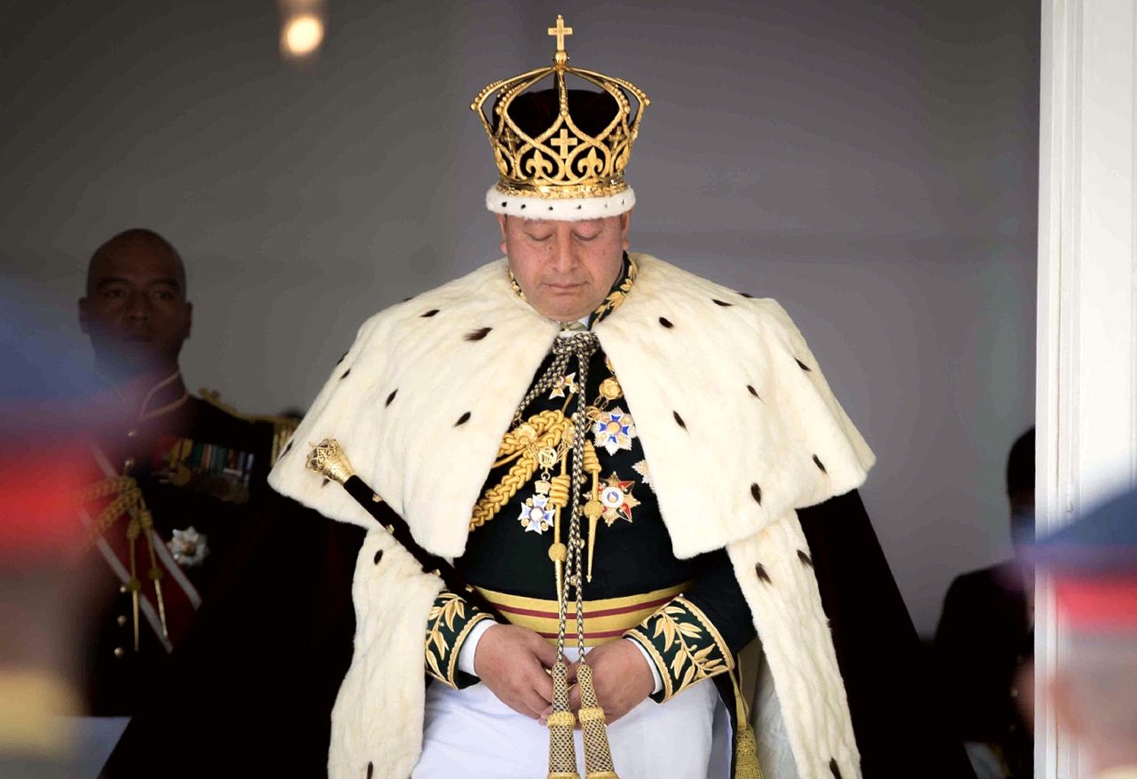 King Tupou VI during his coronation on 4 July 2015