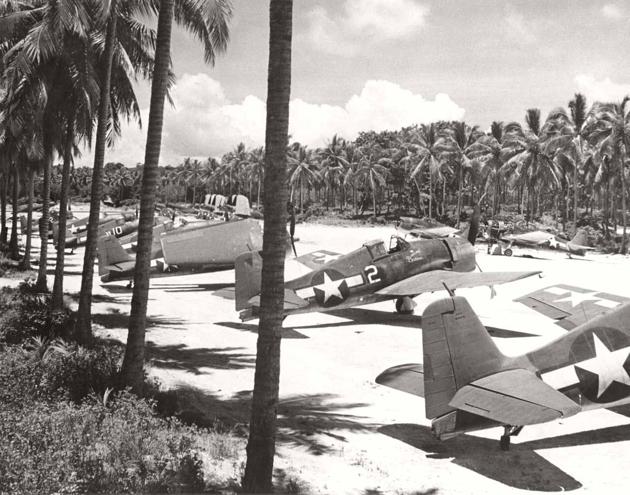 US Navy Hellcats on Espiritu Santo island in February 1944