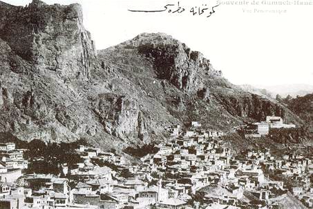 Old Gümüşhane city, 1910s Ottoman era postcard