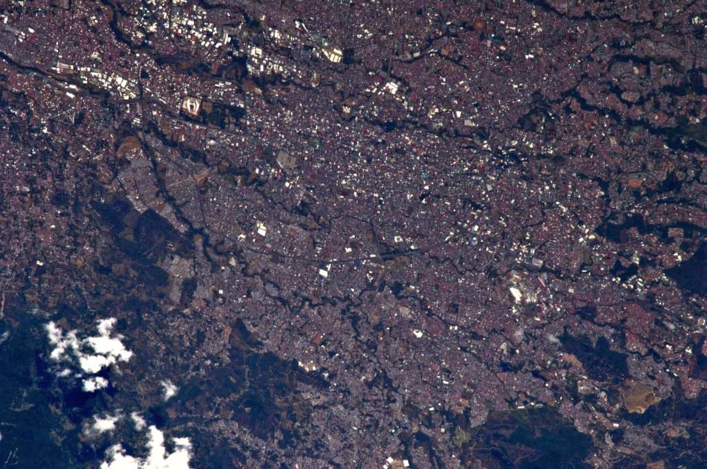 San José viewed from the International Space Station