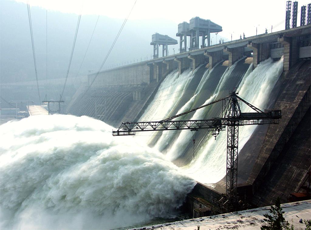 Krasnoyarsk hydroelectric dam