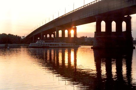 Leningrad bridge over the Irtysh