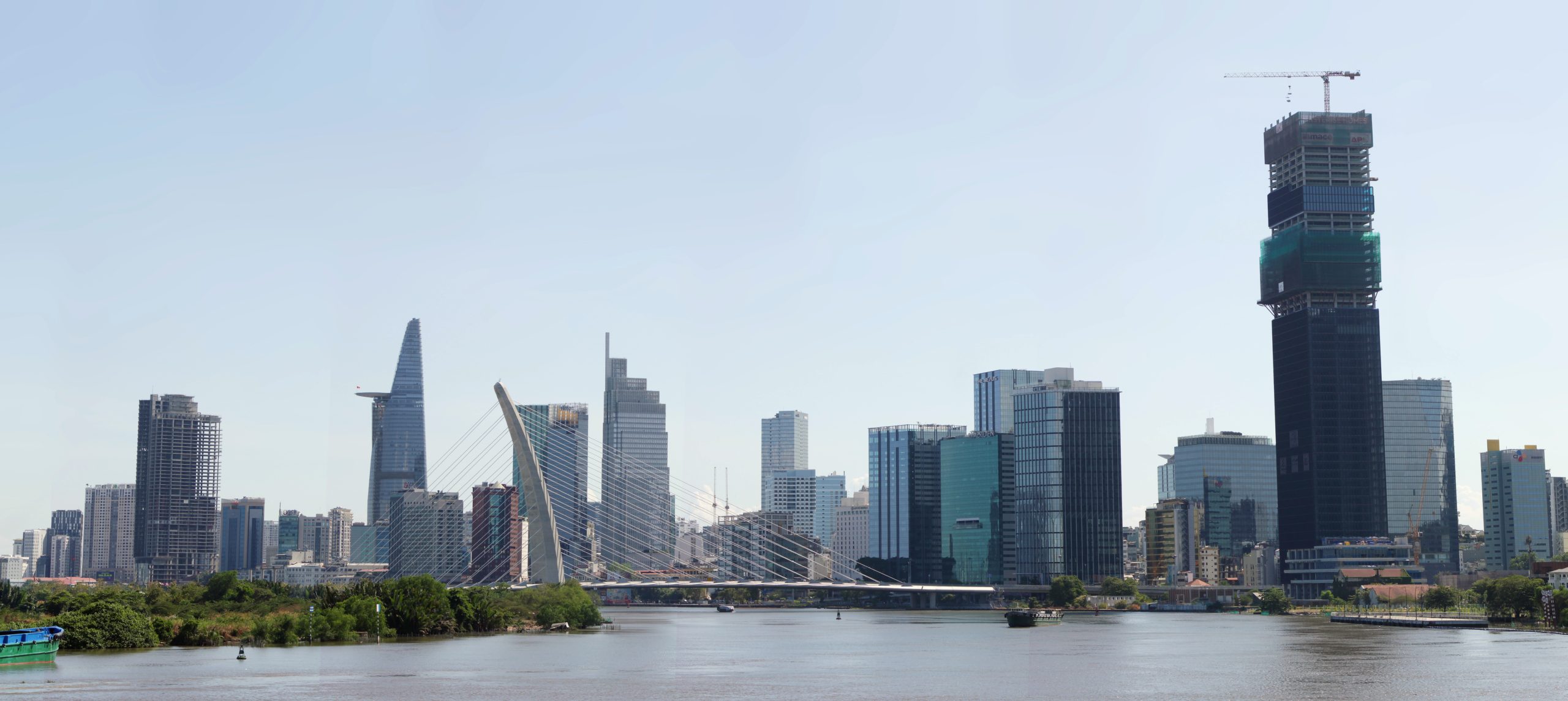 A view of the city's modern skyline