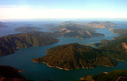 Tory Channel, a major arm of Queen Charlotte Sound.