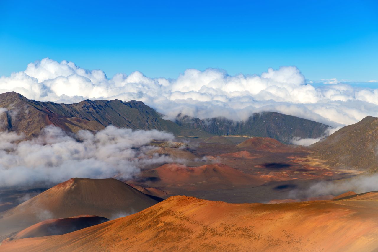 Looking into the Haleakalā crater