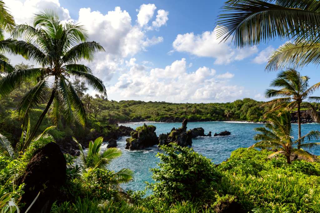 Waianapanapa State Park in East Maui, next to Hana