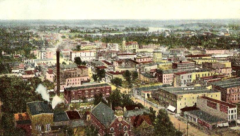 Bird's-eye view in 1909