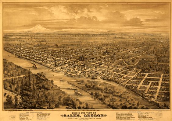 Map of Salem in 1876