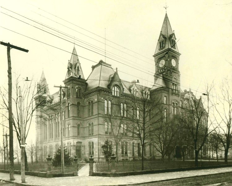 The second capitol building of West Virginia was built in 1885 after Charleston was declared the capital city. It burned down in 1921.