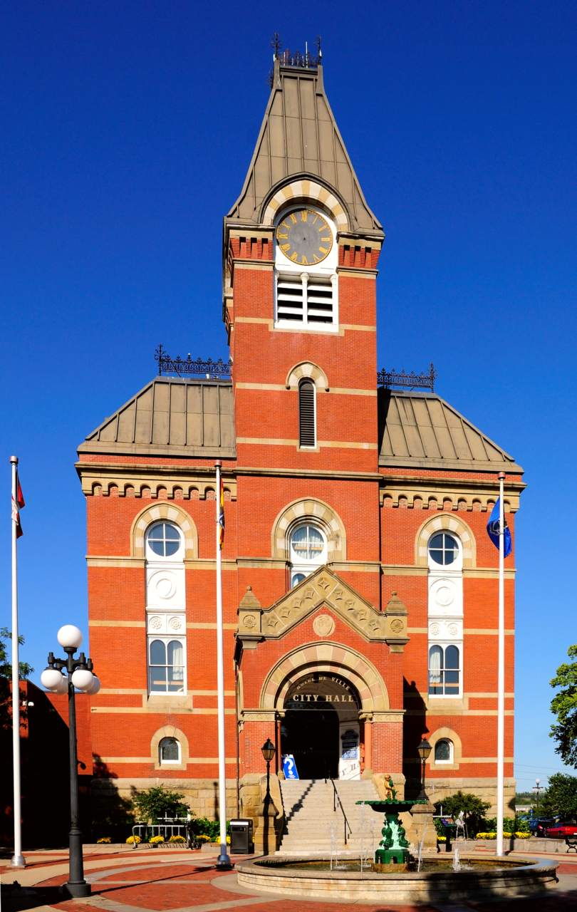 Fredericton's City Hall where "Freddy the Nude Dude" resides.