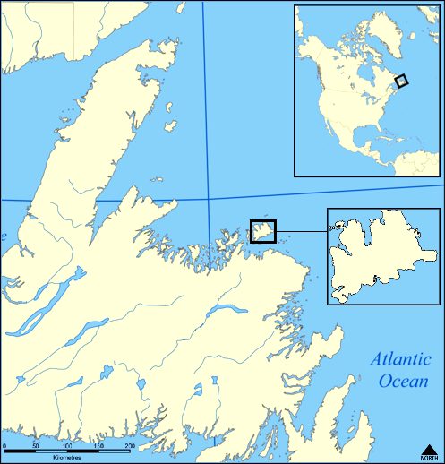 Location of Fogo Island