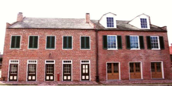 Two story brick townhouse